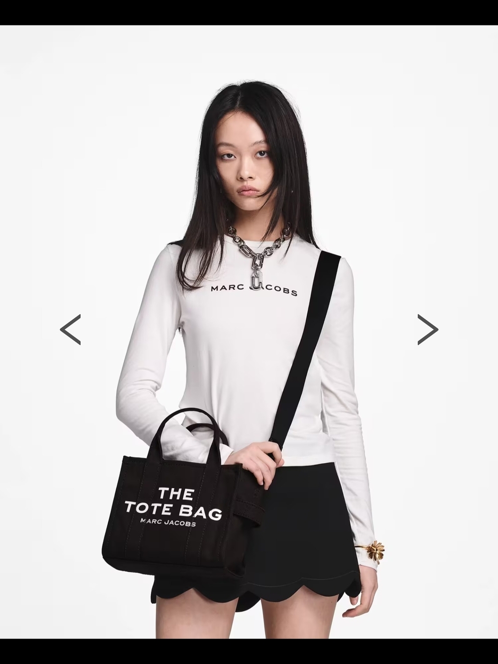 Marc Jacobs - The Tote Bag (Small, Canvas) Black